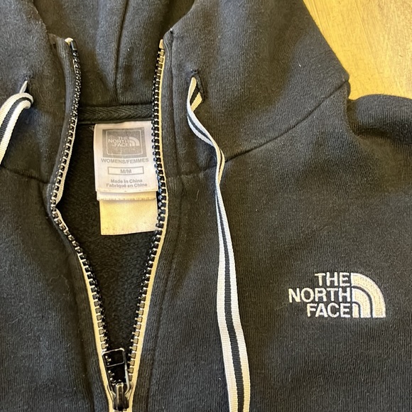 Womens The North Face Full Zip Black Hoodie Sweatshirt Size Medium - Picture 3 of 7